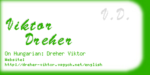 viktor dreher business card